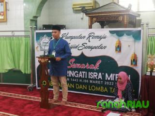 Semarakkan Peringatan Isra Miraj, Kumpulan Remaja Mesjid Senapelan taja Lomba Adzan dan Tahfidz